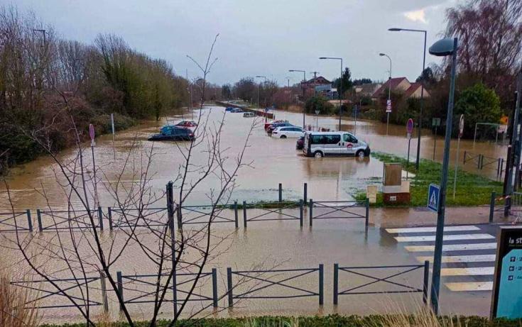 parking flooded