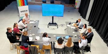 people sitting around a table