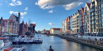 City view from Gdańsk, Poland. 