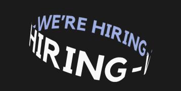 We're hiring sign